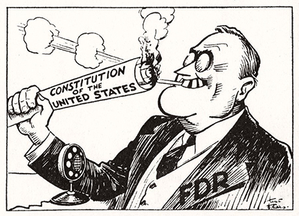President Roosevelt Cartoon, 1937
