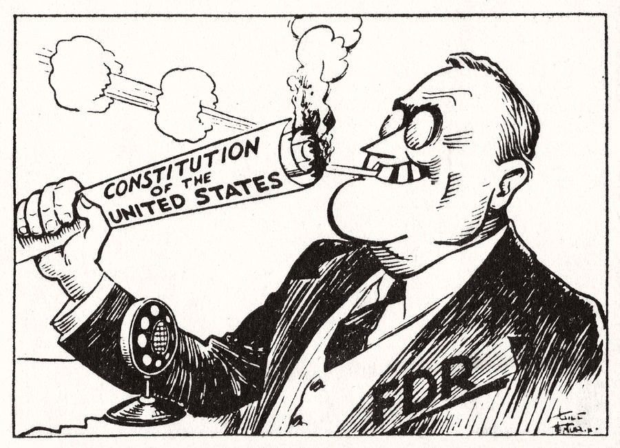President Roosevelt Cartoon, 1937