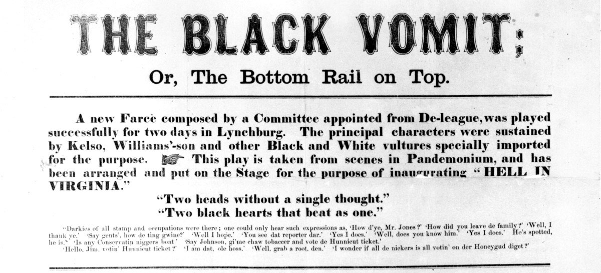An anti–Union League handbill, 1867.