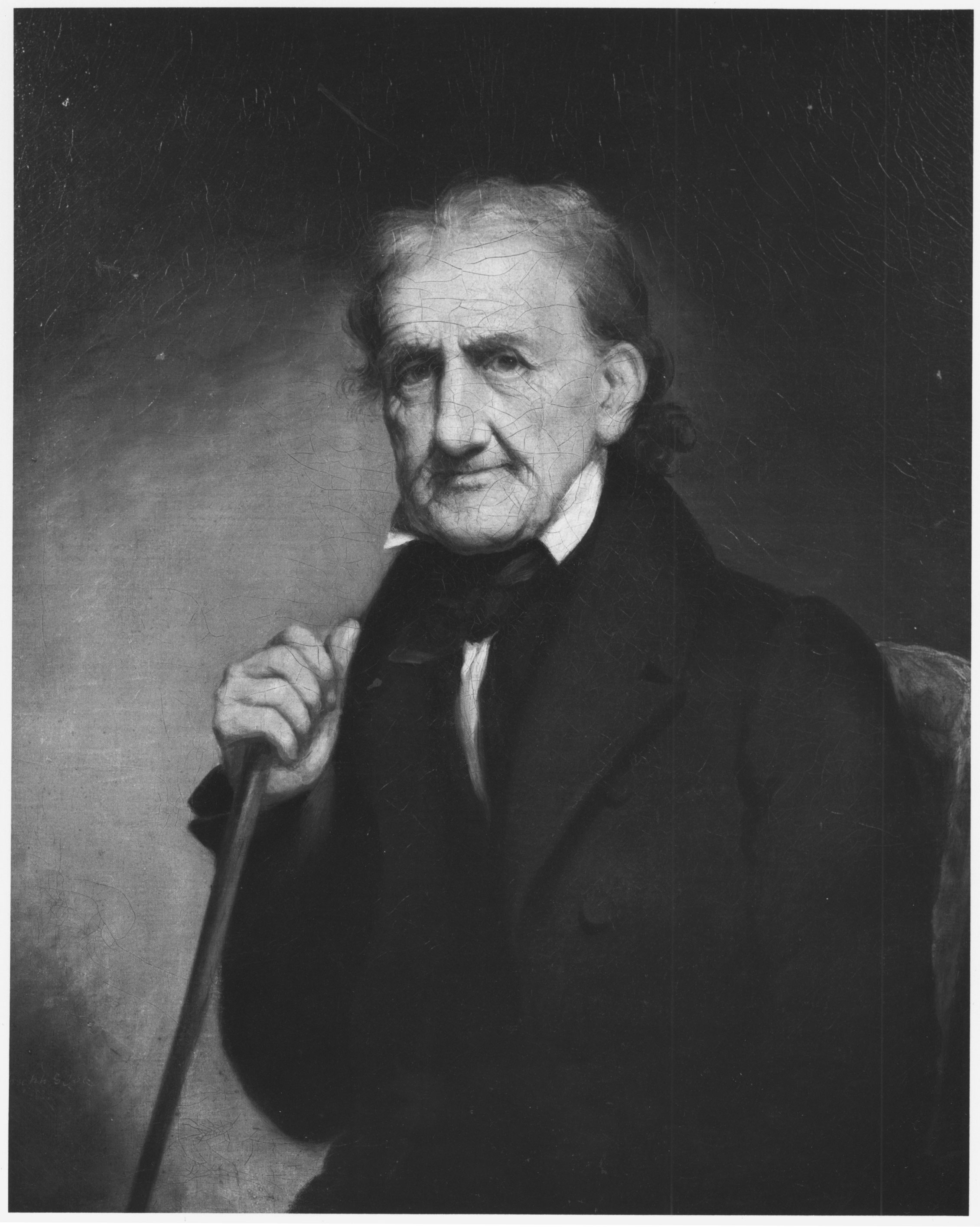Despite its title, George Robert Twelves Hewes was ninety-three when Joseph G. Cole painted this portrait in 1835. On the basis of Hewes’s clothes and demeanor, viewers of the painting probably did not know about his artisanal background or that he was destitute.