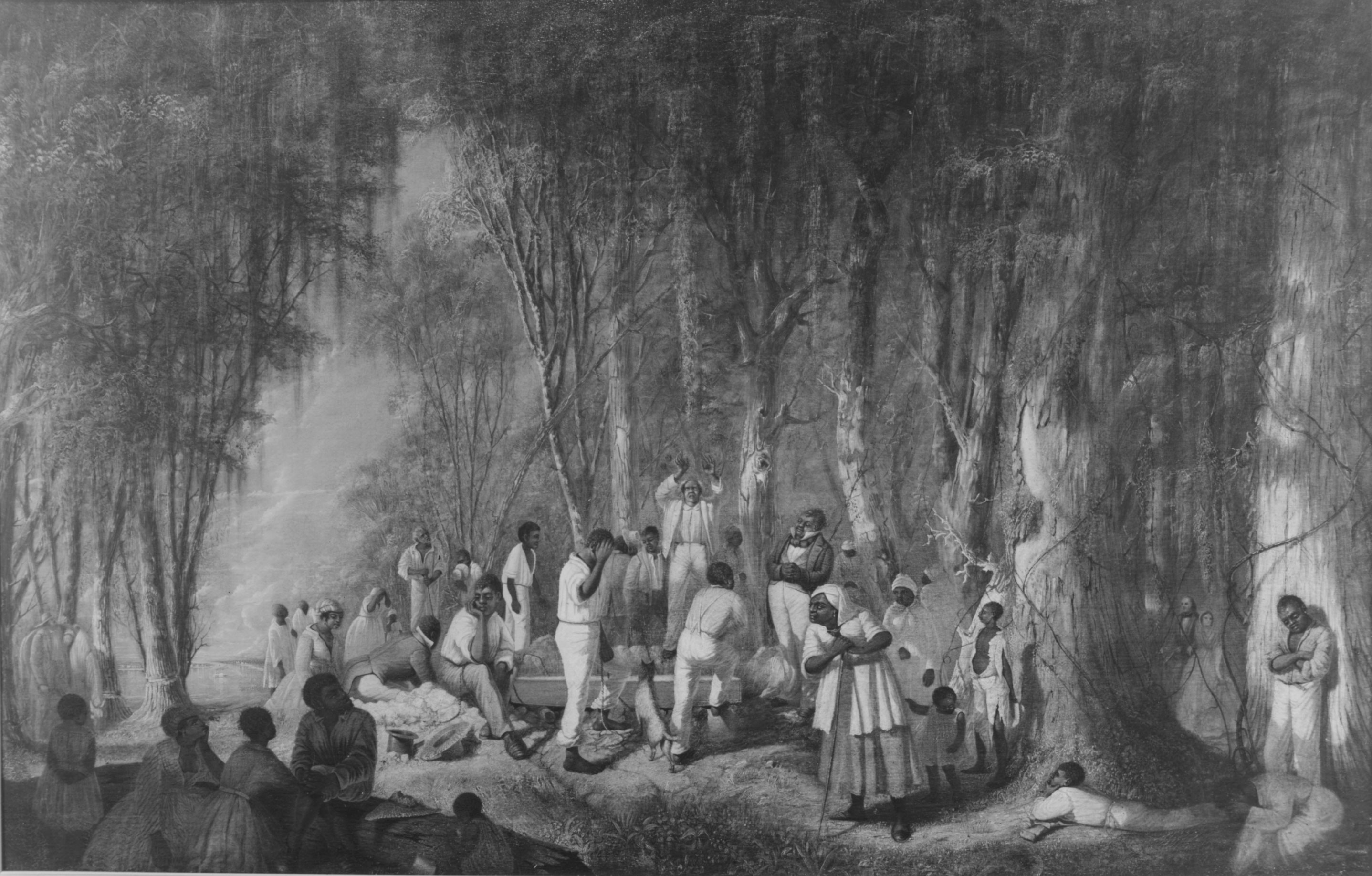 Funerals were sad occasions in the enslaved quarters, but they gave captive African Americans a chance to confirm their community identity. They were often held at night, so that friends and family members from neighboring farms could attend.
